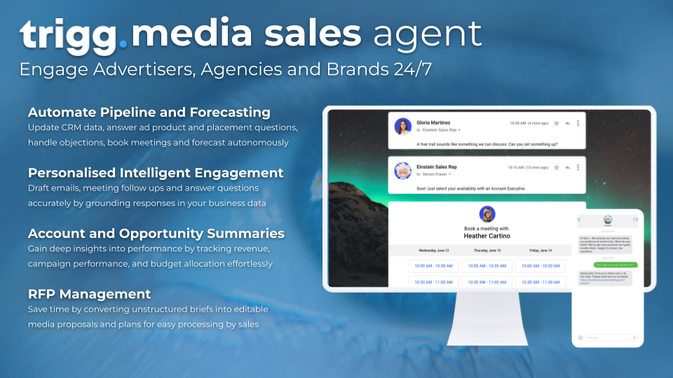 Engage Customers, Agencies and Brands 24/7 with the Media Sales Agent